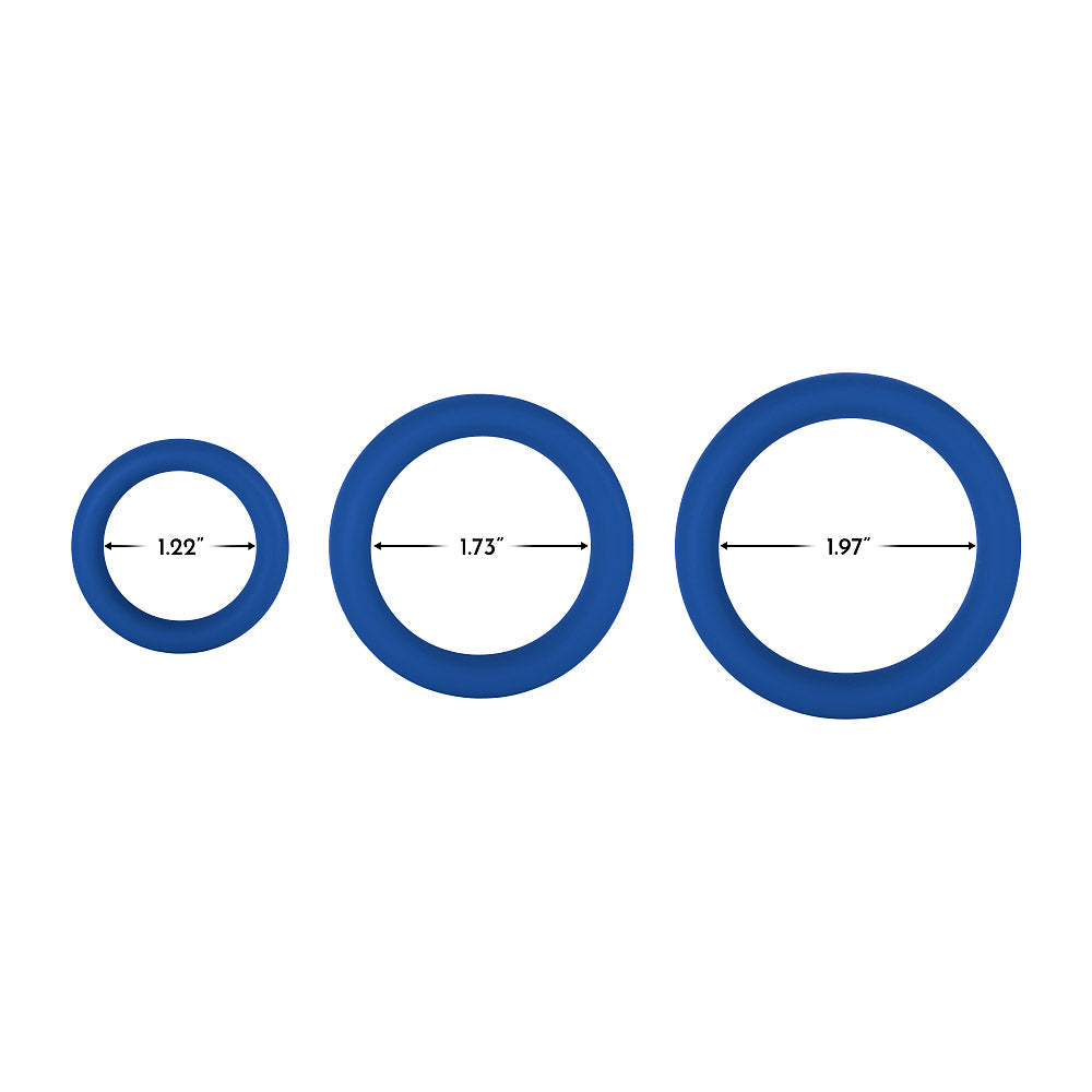 FORTO F-64 C-Ring 40mm Wide Blue Small Intimates Adult Boutique