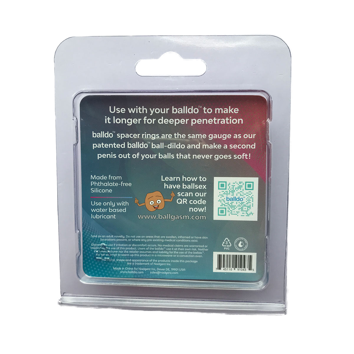 Balldo Spacer Ring - Purple Intimates Adult Boutique