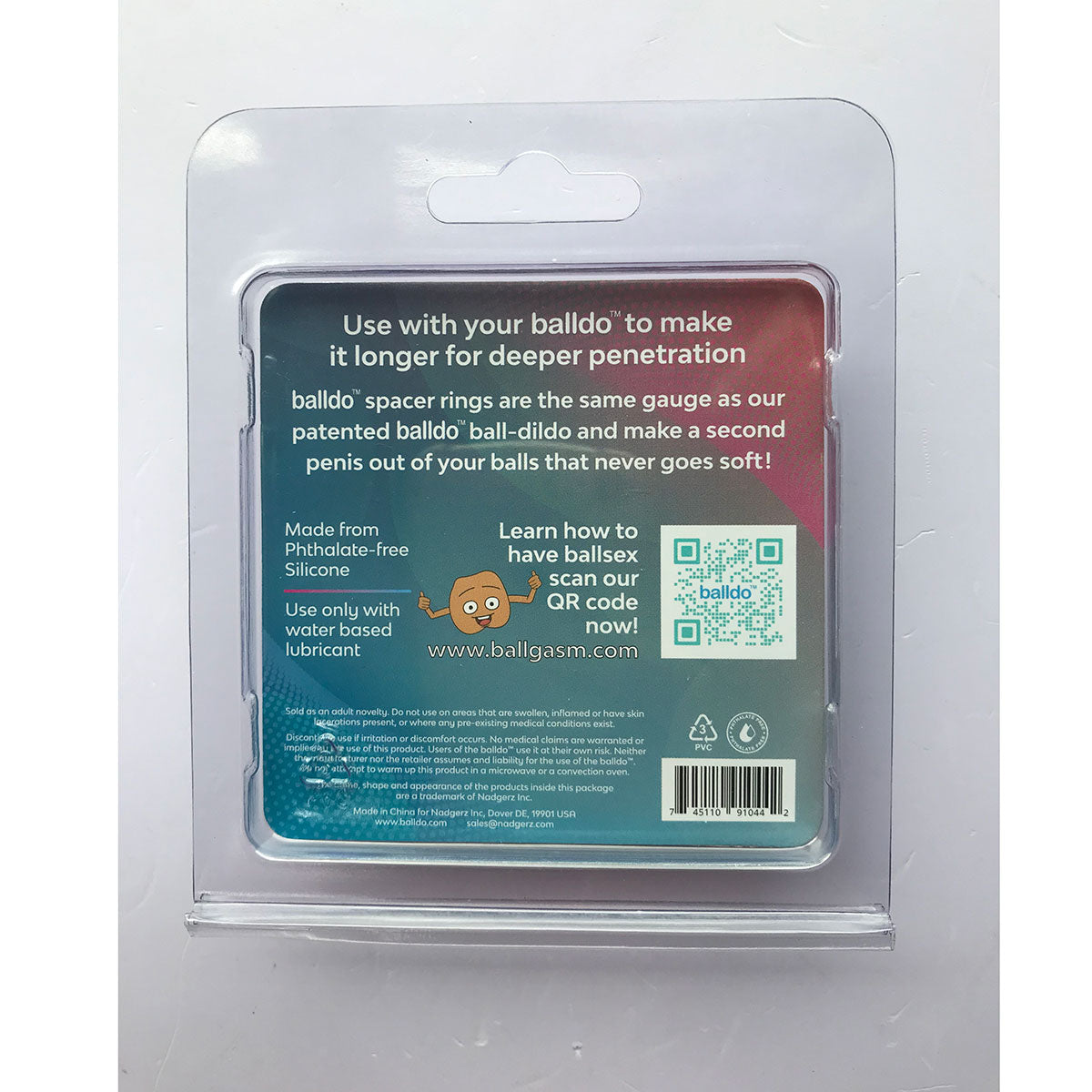 Balldo Spacer Ring - Steel Grey Intimates Adult Boutique