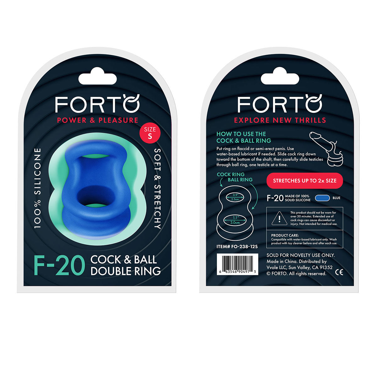 FORTO F-20 50-67mm Ball Stretcher - Blue Intimates Adult Boutique