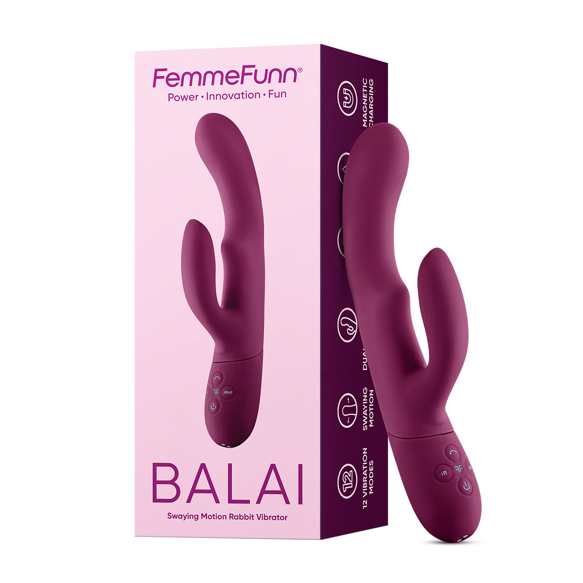 Femme Funn Balai - Dark Fuchsia Intimates Adult Boutique