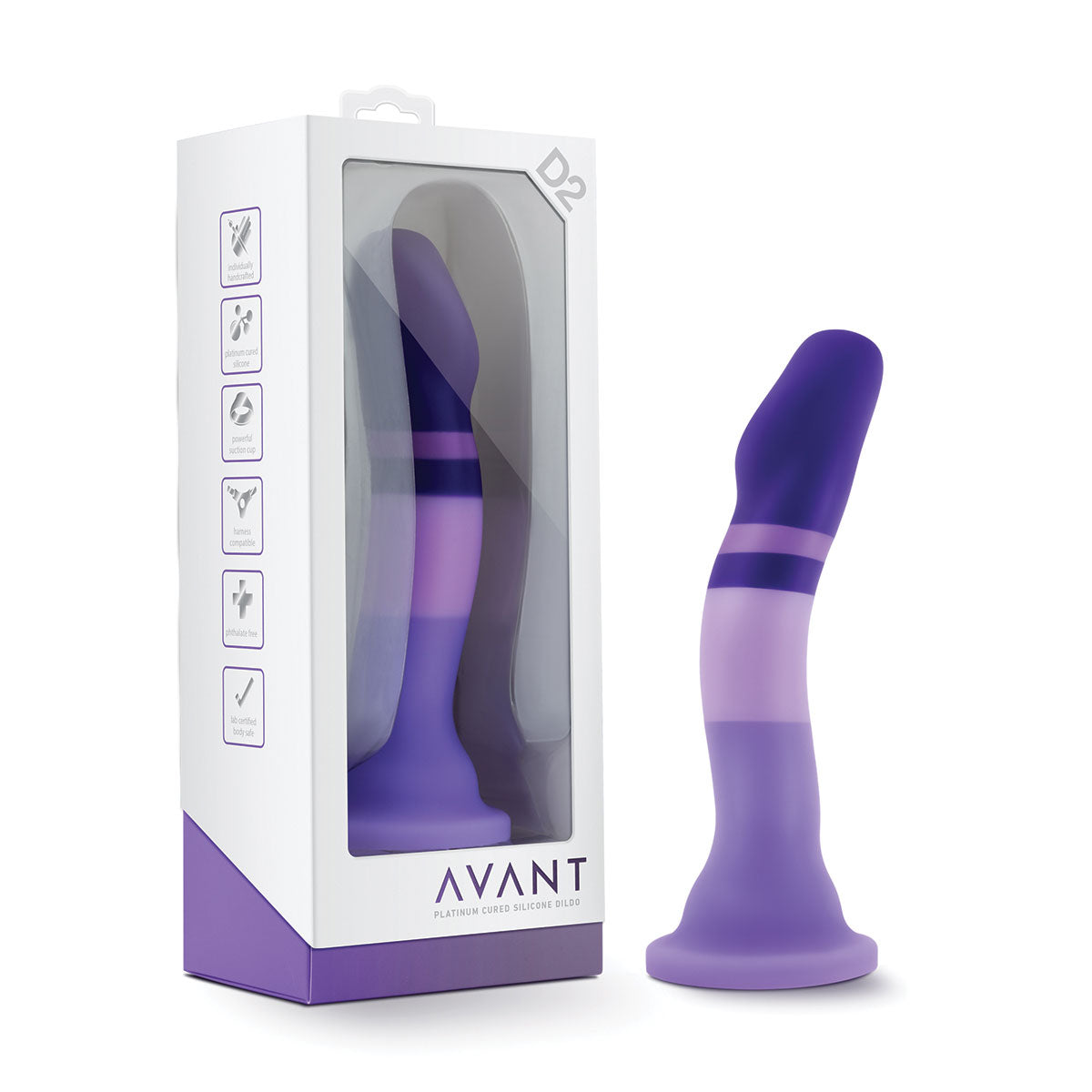 Avant D2 Purple Rain Dildo With Suction Cup Intimates Adult Boutique