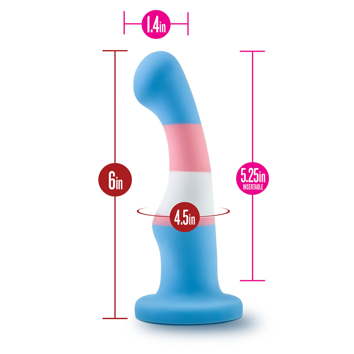 Avant Pride P2 Trans Dildo With Suction Cup Intimates Adult Boutique