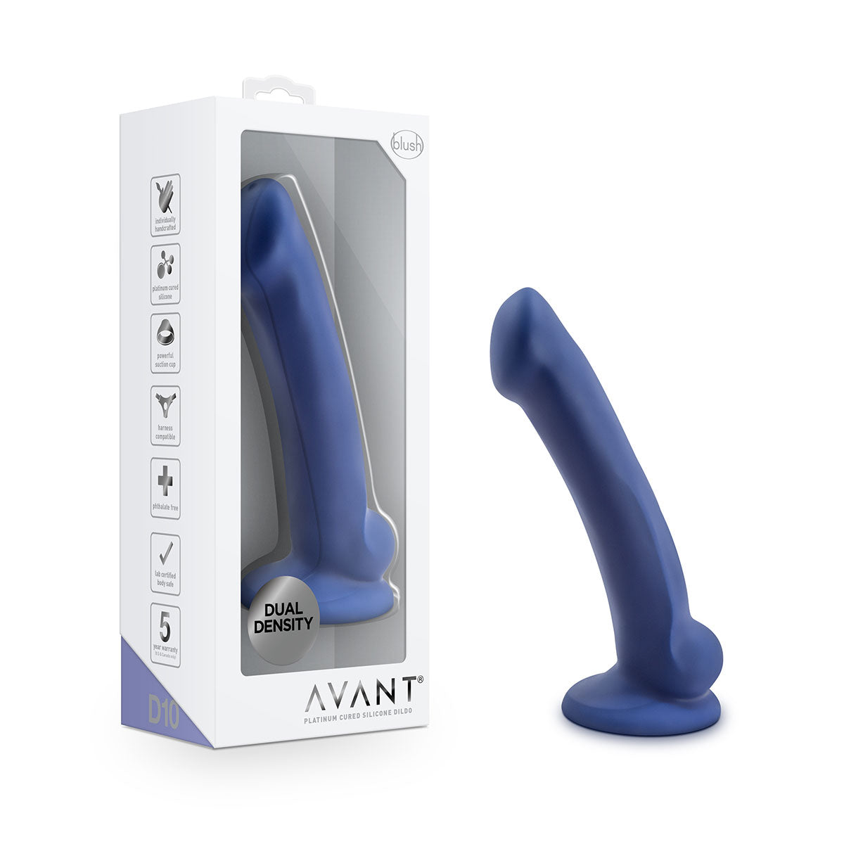 Avant D10 Ergo MINI Dildo With Suction Cup Indigo Intimates Adult Boutique
