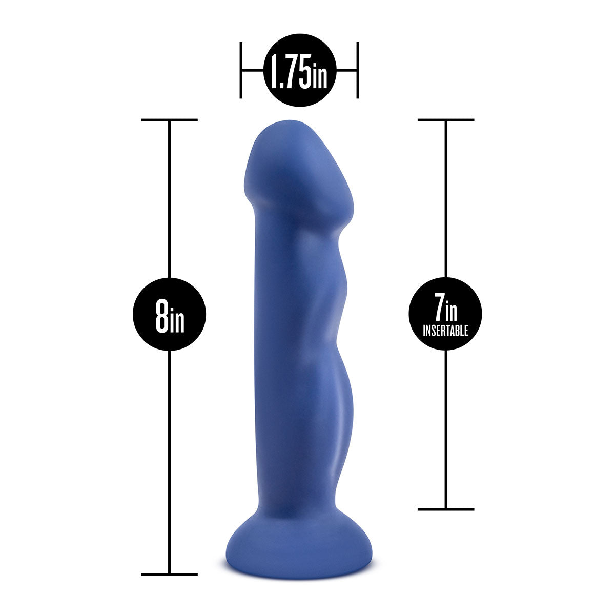 Avant D12 - Suko Indigo Dildo With Suction Cup Intimates Adult Boutique