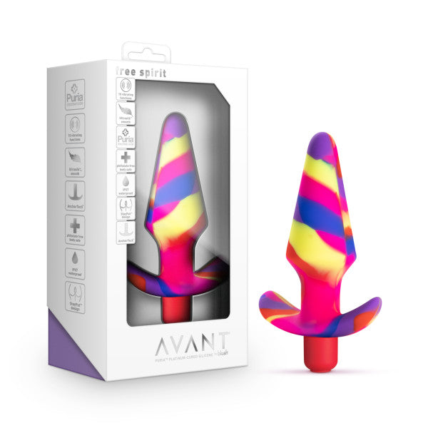 Avant Free Spirit Scarlet Vibrating Anal Plug Intimates Adult Boutique