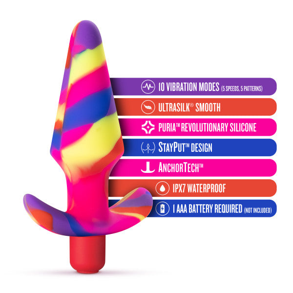 Avant Free Spirit Scarlet Vibrating Anal Plug Intimates Adult Boutique