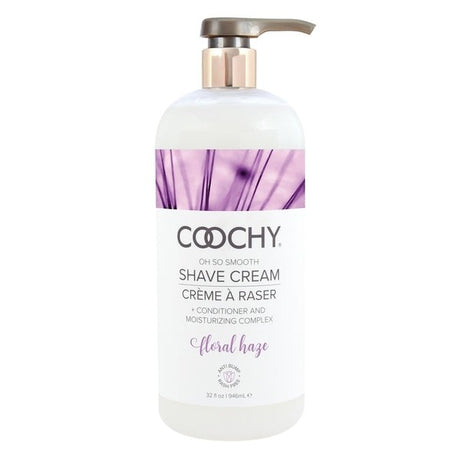 Coochy Shave Cream Floral Haze 32 Oz Intimates Adult Boutique