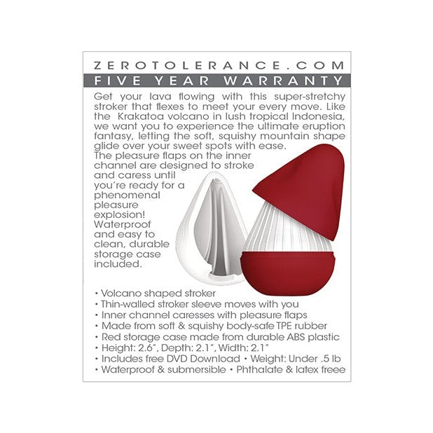 Zero Tolerance Krakatoa Intimates Adult Boutique