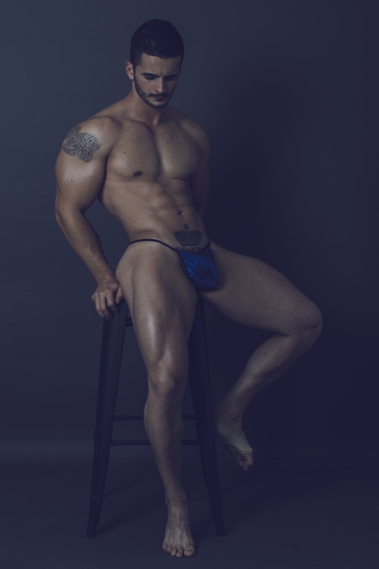 Mob Mirror G String Blue S-m Intimates Adult Boutique