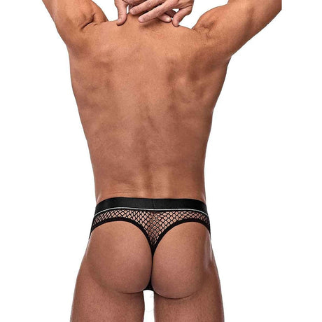 Cock Pit Cock Ring Thong Black S-m Intimates Adult Boutique