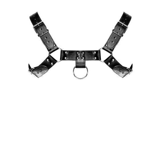Aries Leather Harness Black O-s Intimates Adult Boutique