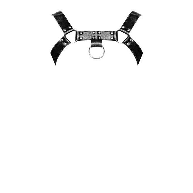 Aries Leather Harness Black O-s Intimates Adult Boutique