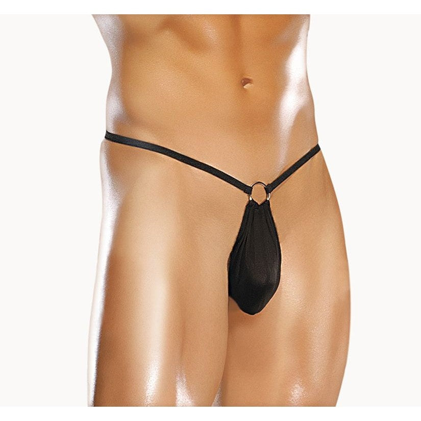 Nylon-spandex G-string W-front Ring O-s Intimates Adult Boutique