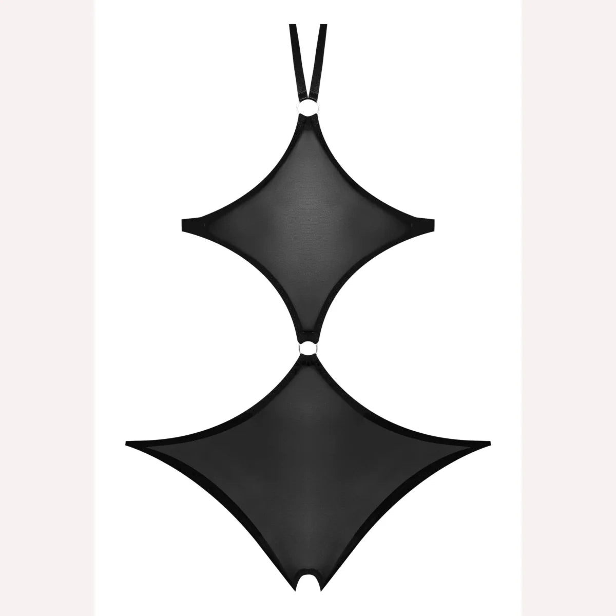 Sassy Cupless & Crotchless Teddy Black S/m Intimates Adult Boutique