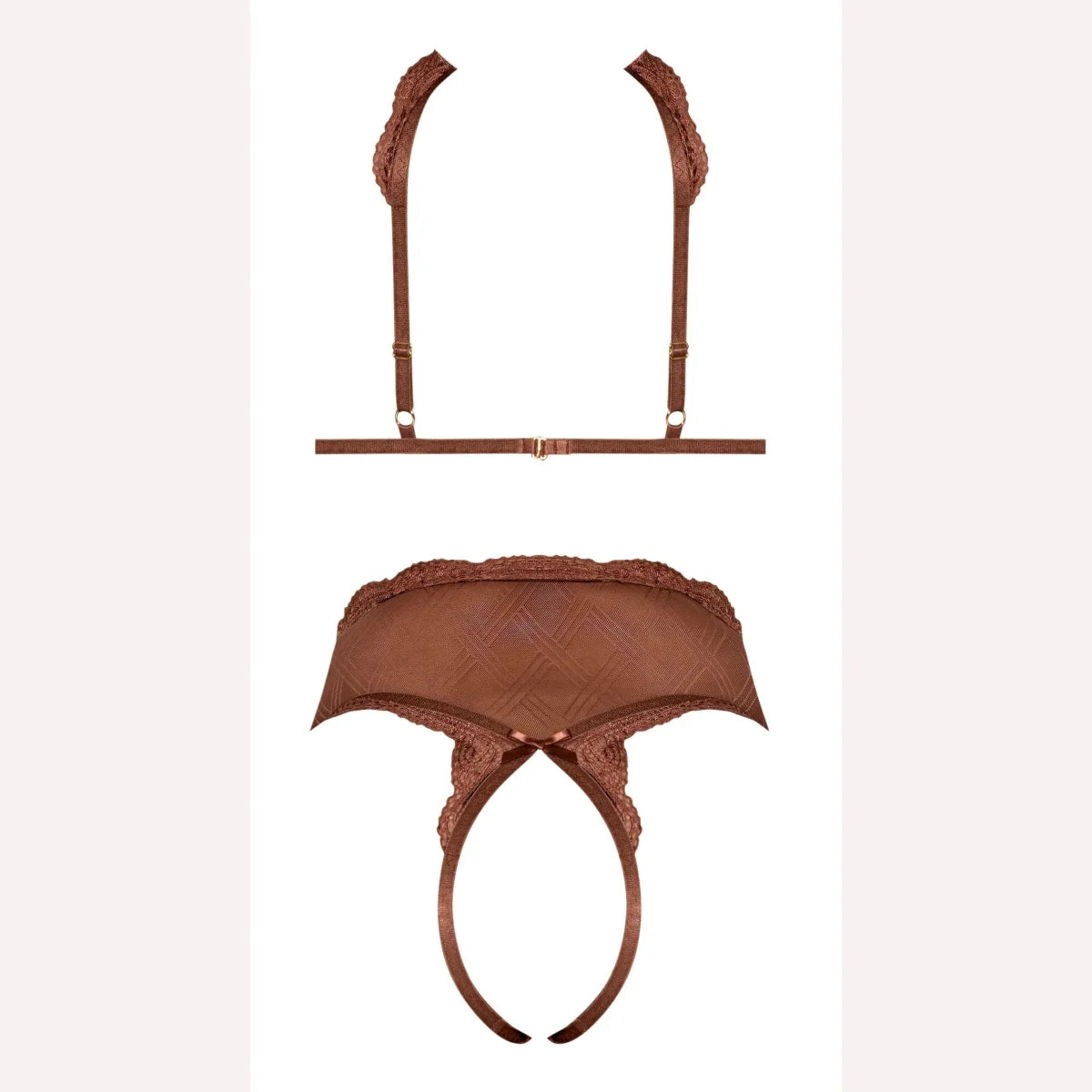 Caramel Kiss Cupless Teddy Caramel S/m Intimates Adult Boutique