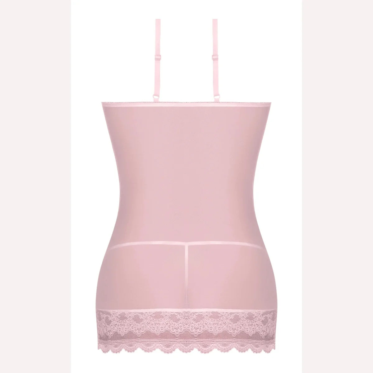 Seabreeze Lace Up Chemise & G Set Blush 2xl Intimates Adult Boutique