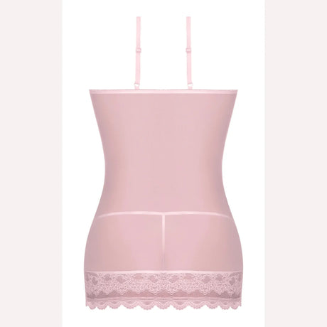 Seabreeze Lace Up Chemise & G Set Blush 2xl Intimates Adult Boutique