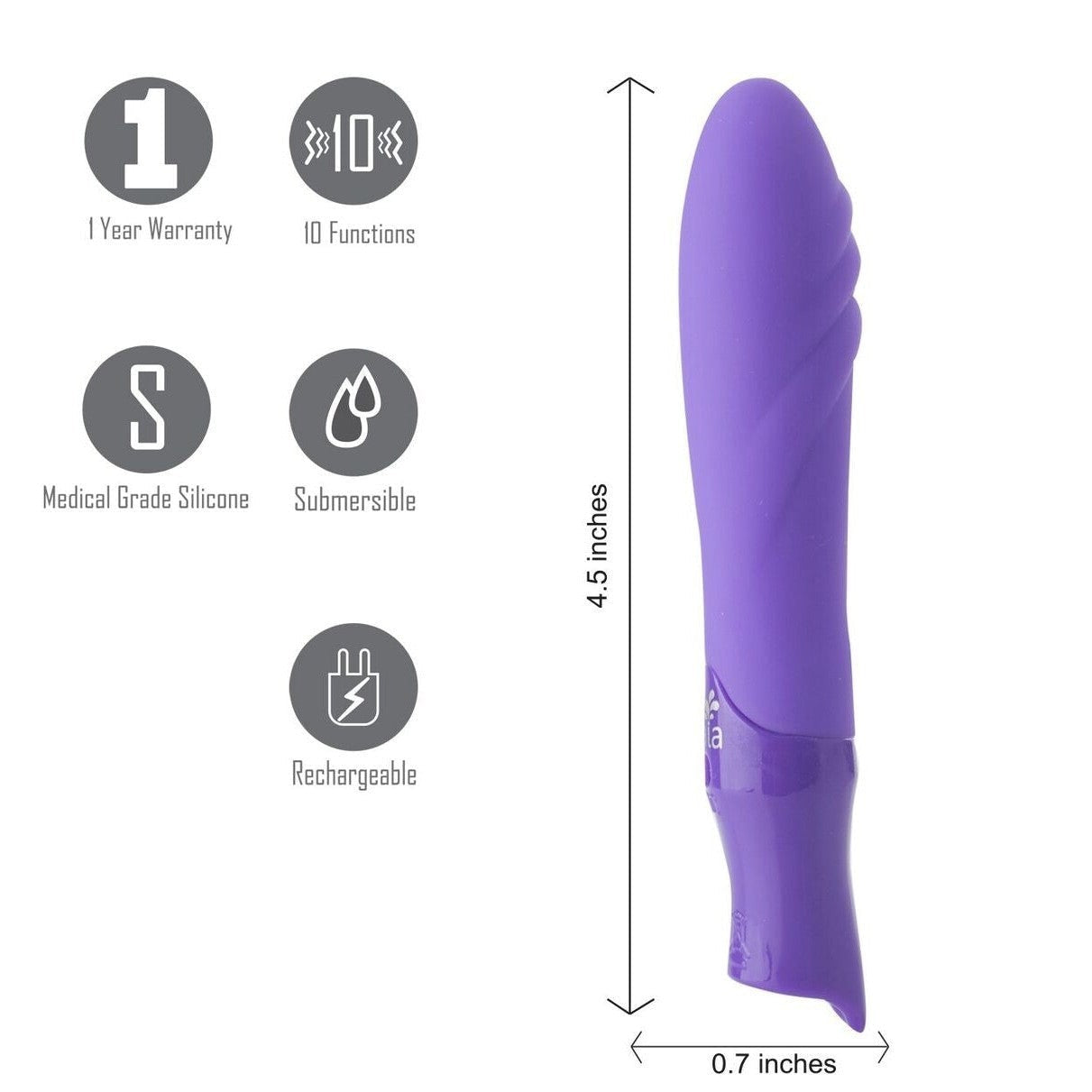 Margo Maia Rechargeable Silicone Bullet Intimates Adult Boutique
