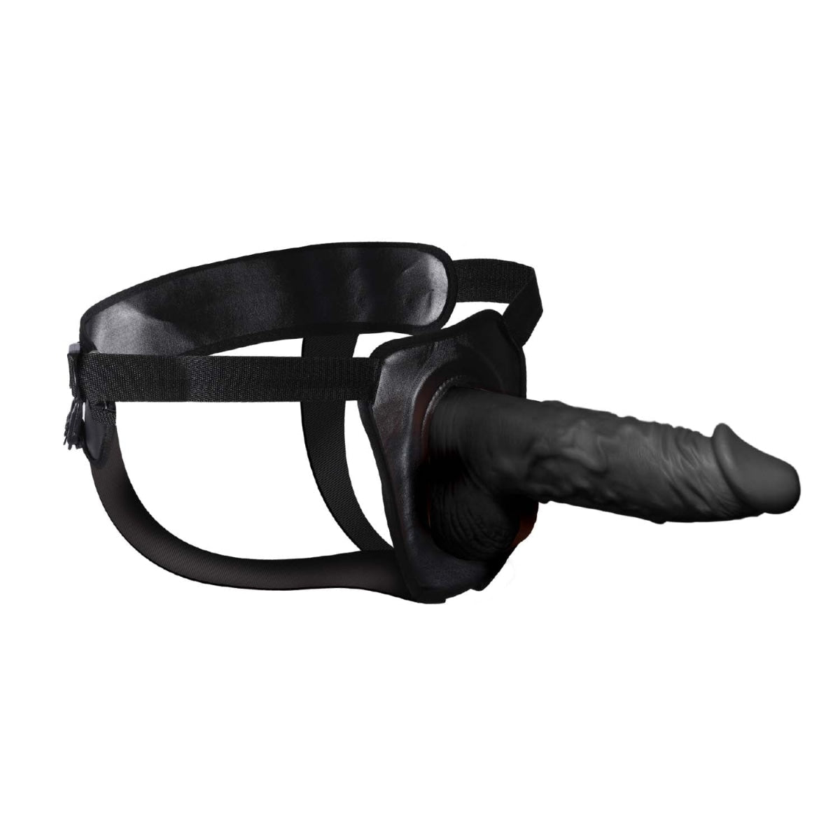 Male Hollow Strap on Penis Extension 9.5" Black - Sextoys for Men Intimates Adult Boutique