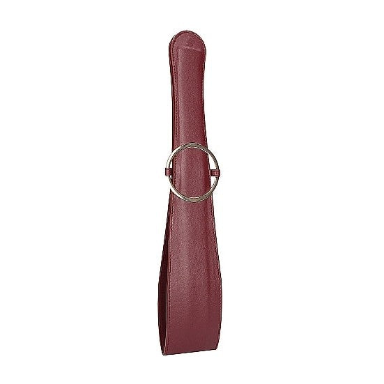 Ouch Halo Belt Flogger Burgundy Intimates Adult Boutique