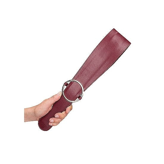 Ouch Halo Belt Flogger Burgundy Intimates Adult Boutique
