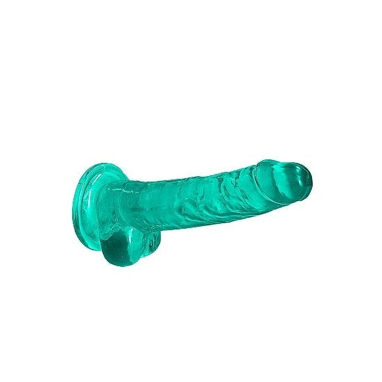 Realrock 7 inch Realistic Dildo with Balls in Turquoise | Dildos Intimates Adult Boutique