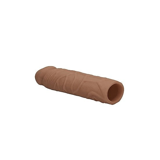 7" Realrock Penis Extension Sleeve in Tan - Sextoys for Men Intimates Adult Boutique