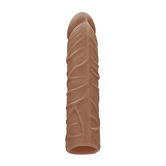 7" Realrock Penis Extension Sleeve in Tan - Sextoys for Men Intimates Adult Boutique