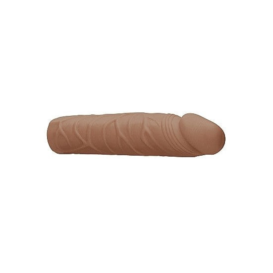 7" Realrock Penis Extension Sleeve in Tan - Sextoys for Men Intimates Adult Boutique