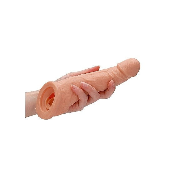 8" Flesh Realrock Penis Extension Sleeve – Sextoys for Men Intimates Adult Boutique
