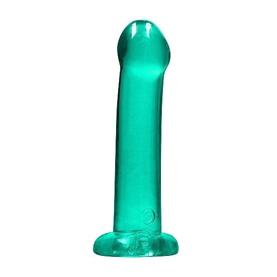 Realrock Non Realistic Dildo W Suction Cup 6.7in Turquoise Intimates Adult Boutique