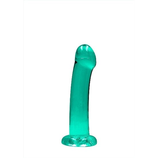Realrock Non Realistic Dildo W Suction Cup 6.7in Turquoise Intimates Adult Boutique