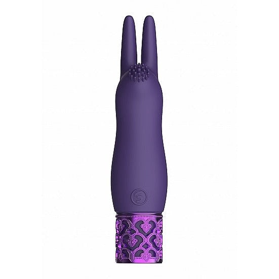 Royal Gems Elegance Purple Rechargeable Silicone Bullet Intimates Adult Boutique