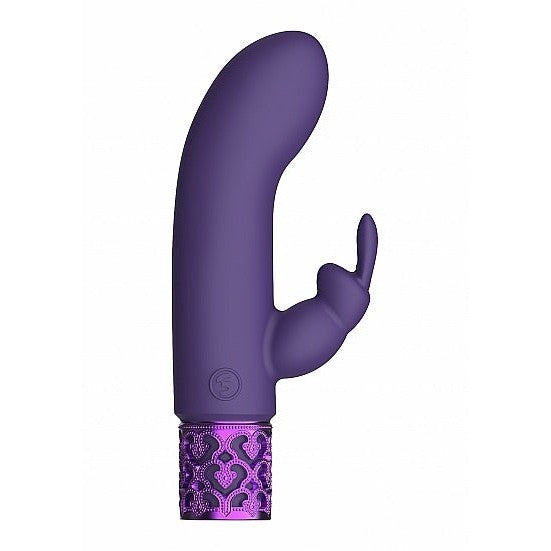 Royal Gems Dazzling Purple Rechargeable Silicone Bullet Intimates Adult Boutique