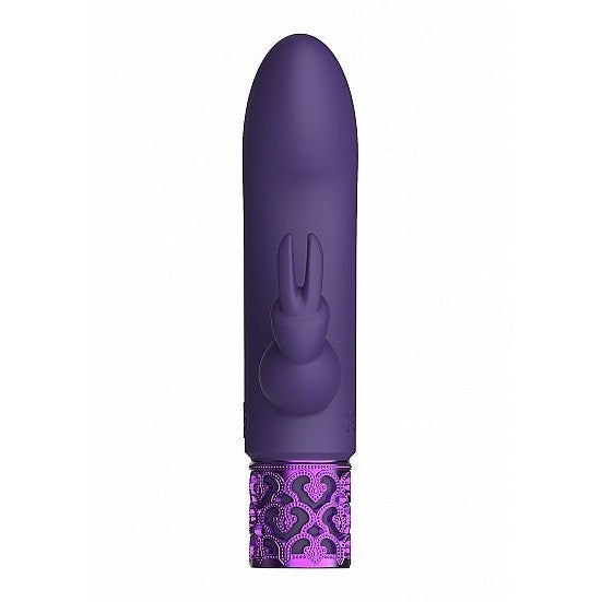 Royal Gems Dazzling Purple Rechargeable Silicone Bullet Intimates Adult Boutique