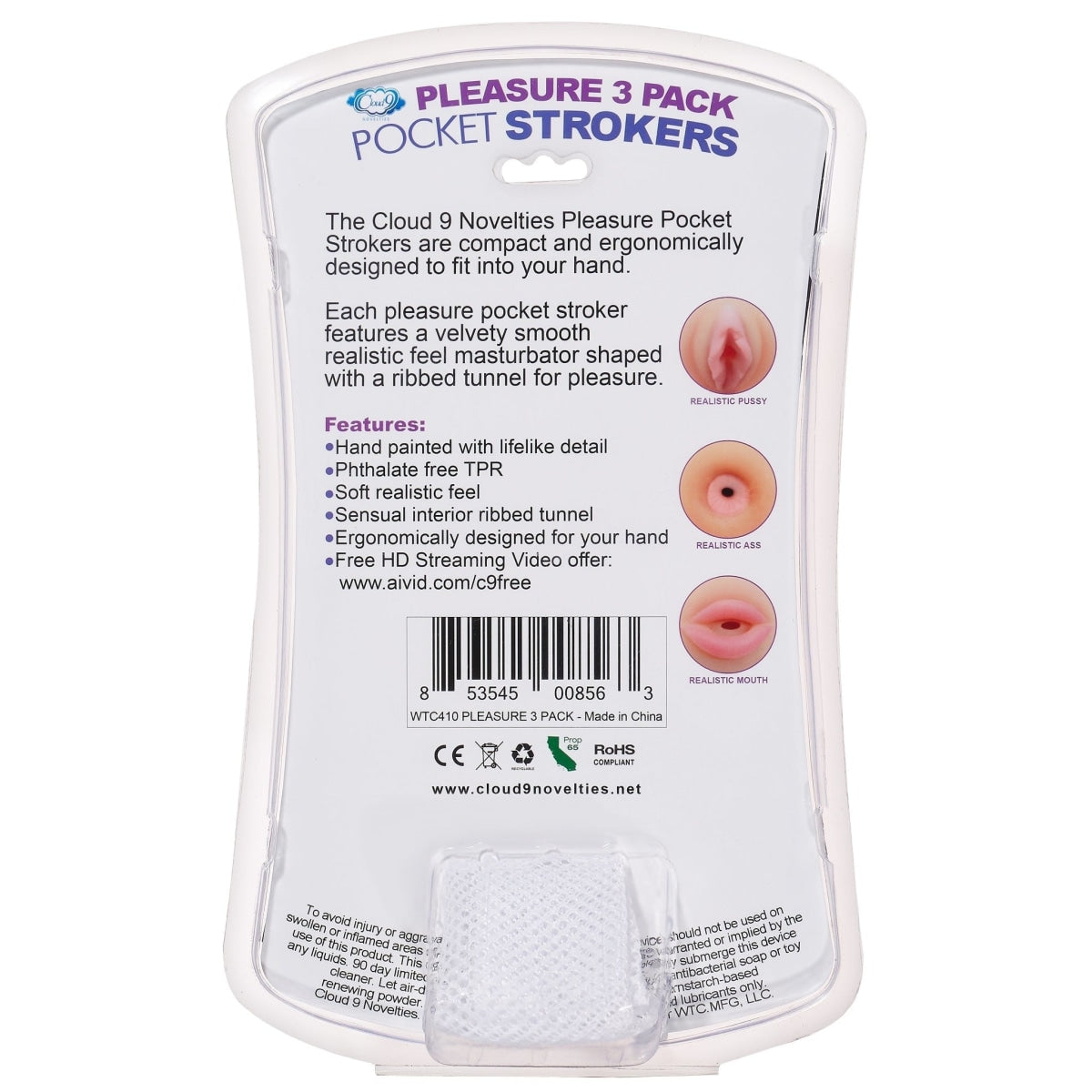 Cloud 9 Trio Male Masturbator Kit for Men - Sextoys for Men Intimates Adult Boutique