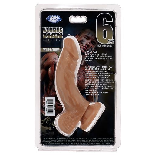 Cloud 9 Working Man 6.5 Tan Dildo Intimates Adult Boutique