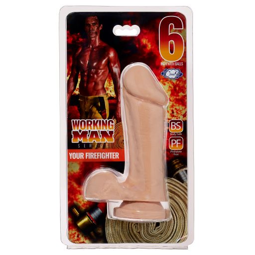 Cloud 9 Working Man 6 Light Multi-Speed Vibrating Dildo Intimates Adult Boutique