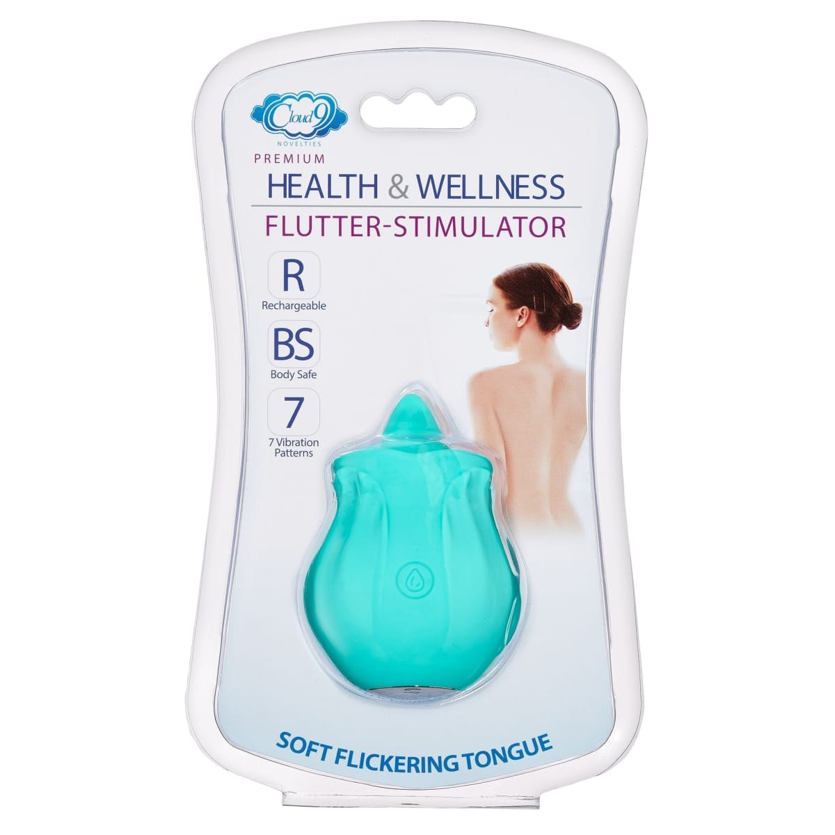 Cloud 9 Health & Wellness Oral Tongue Stimulator Teal Intimates Adult Boutique
