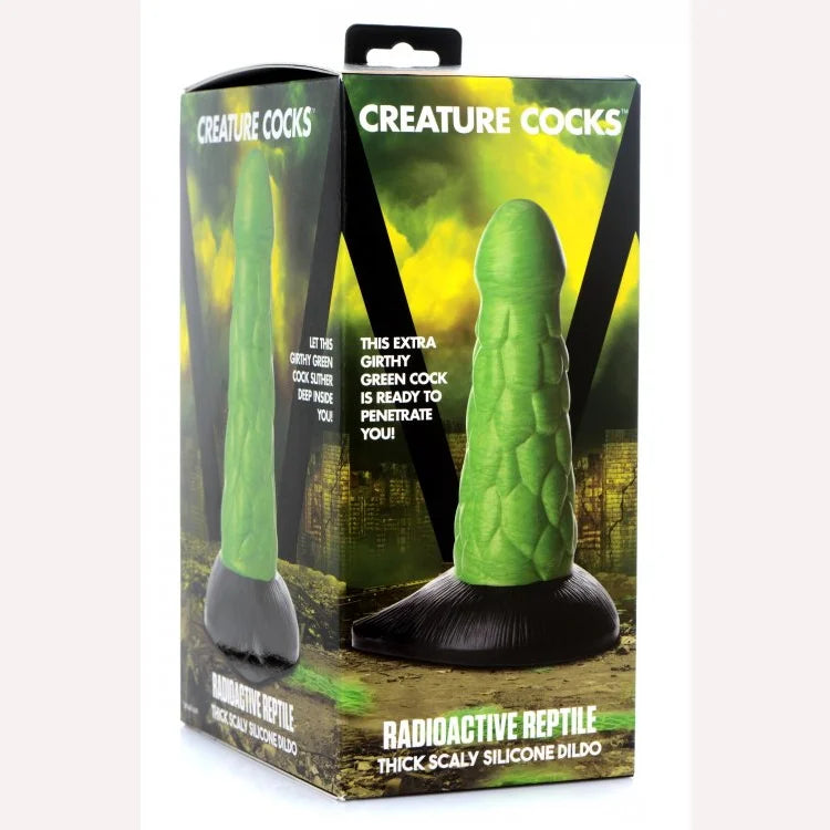 Creature Cocks Radioactive Reptile Thick Scaly Dildo Intimates Adult Boutique