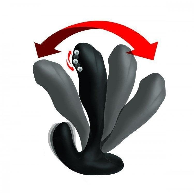 Alpha-pro 7x P-bender Bendable Prostate Stimulator W- Remote Control Intimates Adult Boutique