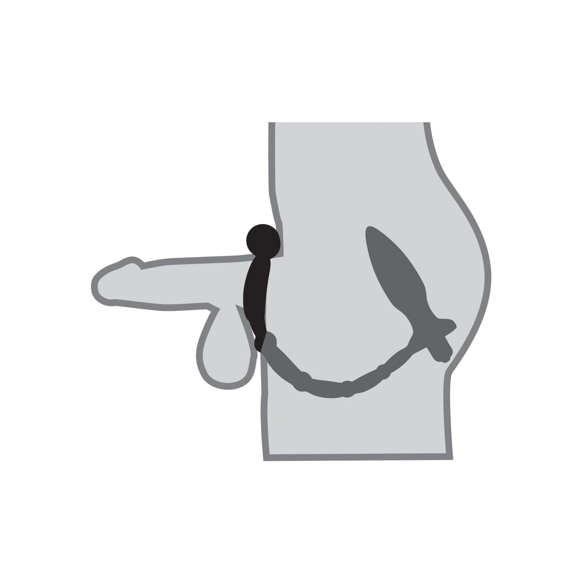 Anal Fantasy Vibrating Plug with Cock Ring Intimates Adult Boutique