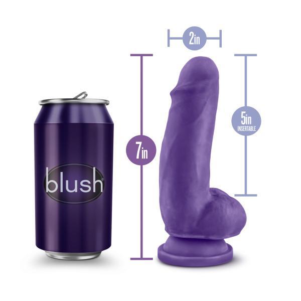 Au Naturel Bold Beefy 7 Inch Dildo With Suction Cup Purple Intimates Adult Boutique