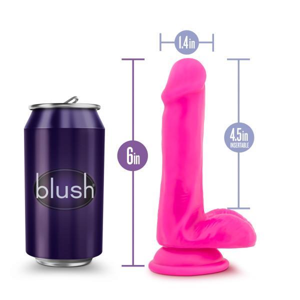 Au Naturel Bold Delight 6 Inch Dildo With Suction Cup Pink Intimates Adult Boutique