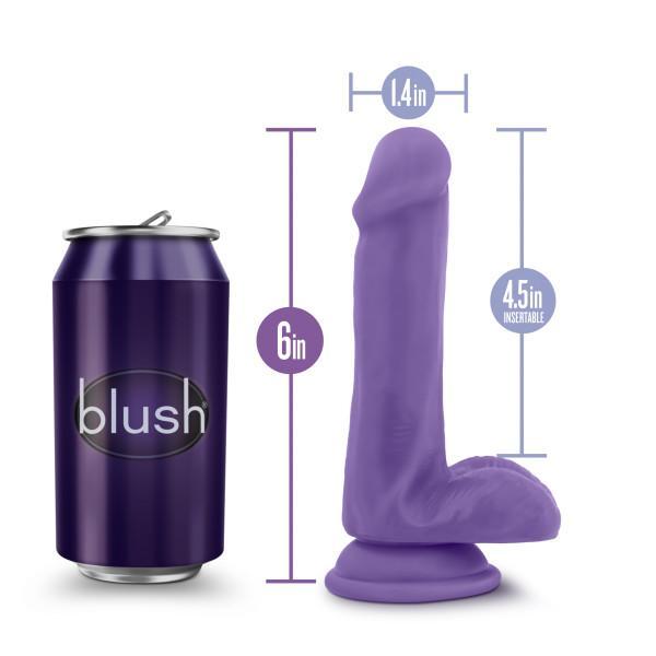 Au Naturel Bold Delight 6" Purple Dildo With Suction Cup Intimates Adult Boutique