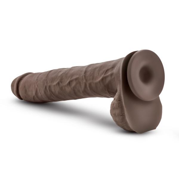 Au Naturel Daddy 14in Chocolate Dildo With Suction Cup Intimates Adult Boutique
