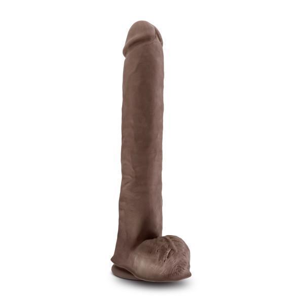Au Naturel Daddy 14in Chocolate Dildo With Suction Cup Intimates Adult Boutique