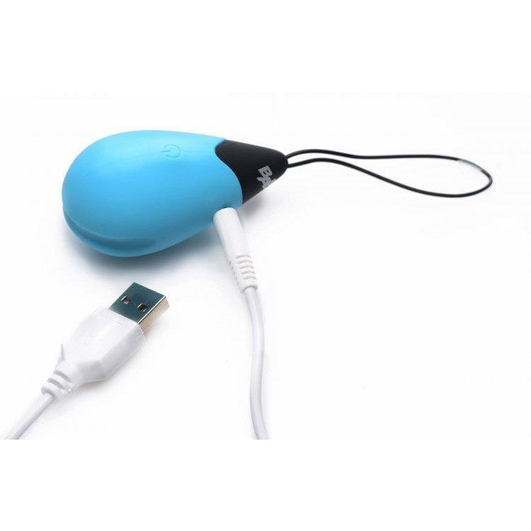 10x Vibrating Silicone Egg w/ Remote Control - Blue | Women's Sextoys Intimates Adult Boutique