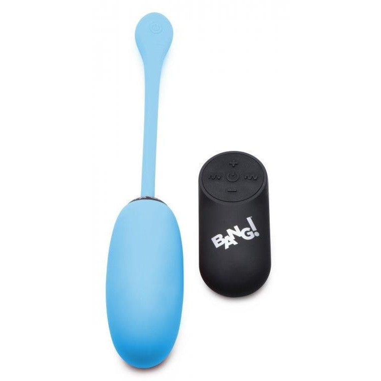 Plush Vibrating Egg & Remote Control Blue - Sextoys for Women Intimates Adult Boutique